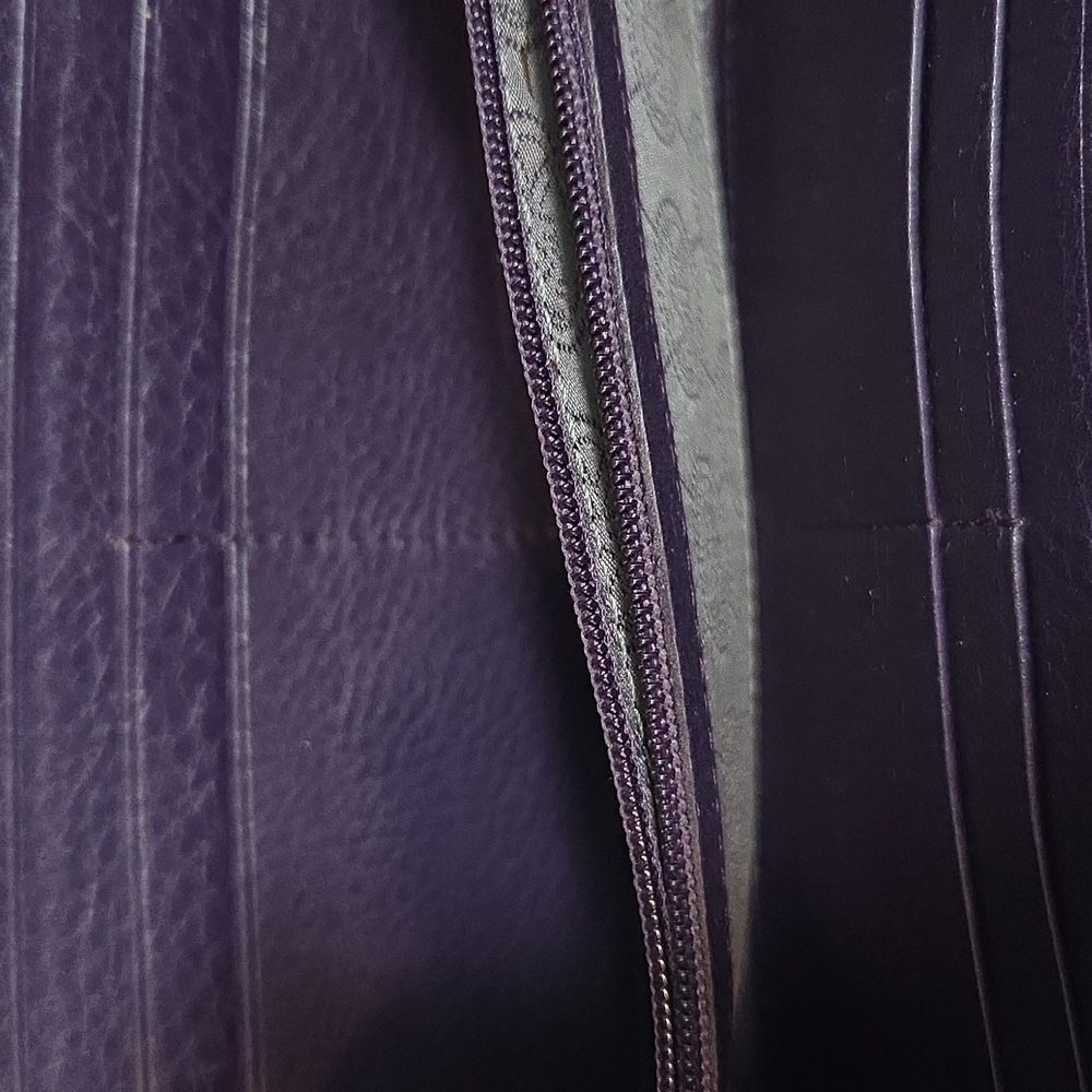 Michael Kors Eggplant Purple Leather Wallet - Picture 2 of 7